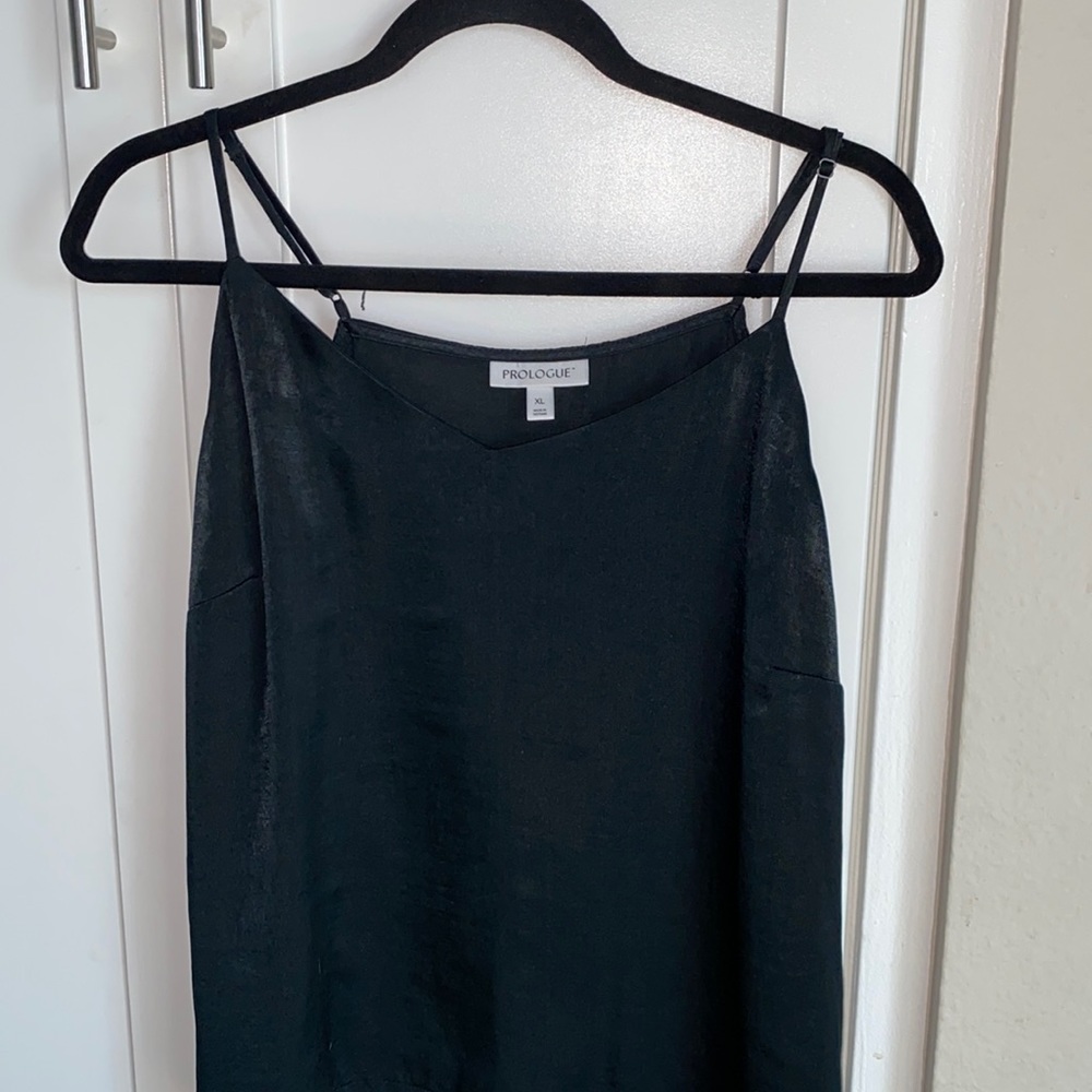 Black spaghetti strap top. Never worn NWOT